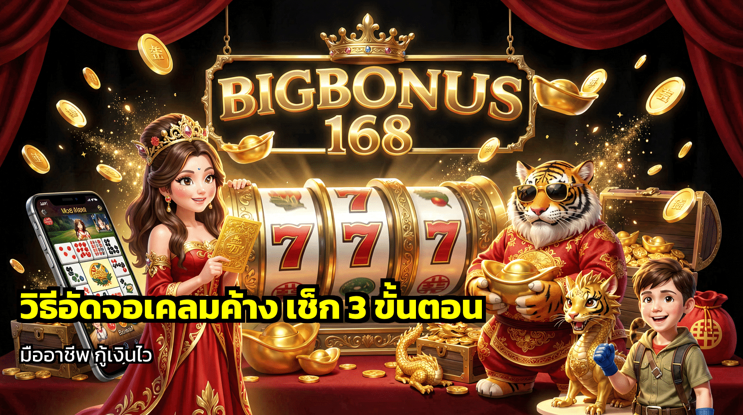 วิธีอัดจอเคลมค้าง